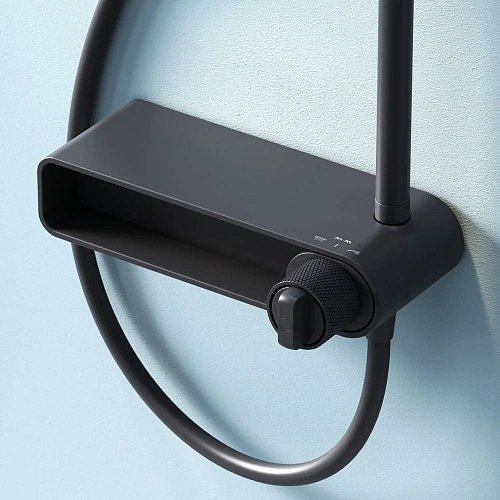Душевая система AM.PM X-Joy F0785A622 верхний душ 220мм, черный Душевая система AM.PM X-Joy F0785A622 верхний душ 220мм, черный