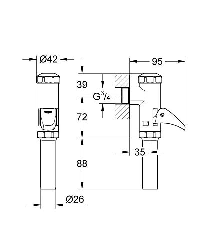 Смывное устройство для унитаза GROHE Rondo (37141000) Смывное устройство для унитаза GROHE Rondo (37141000)