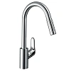 Смеситель для кухни Hansgrohe 240, с вытяжным душем, 2jet, sBox 73880800, под сталь