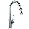 Смеситель для кухни Hansgrohe 240, с вытяжным душем, 2jet, sBox 73880800, под сталь Смеситель для кухни Hansgrohe 240, с вытяжным душем, 2jet, sBox 73880800, под сталь