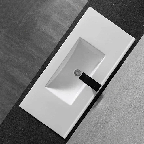 Раковина CeramaLux YJ803-100 врезная, белый Раковина CeramaLux YJ803-100 врезная, белый