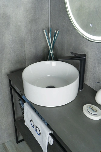 Раковина Gid N9011 51105 накладная белая 40x40x15 Раковина Gid N9011 51105 накладная белая 40x40x15