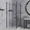 Душевой уголок Paini Cox 78YO9090 90х90 см квадратное, распашное, универсальное, черный