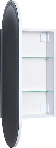 Зеркальный шкаф Aquanet Монте 40 00344786 белый, с LED подсветкой Зеркальный шкаф Aquanet Монте 40 00344786 белый, с LED подсветкой