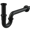 Сифон для раковины AlcaPlast A4320BLACK черный матовый Сифон для раковины AlcaPlast A4320BLACK черный матовый