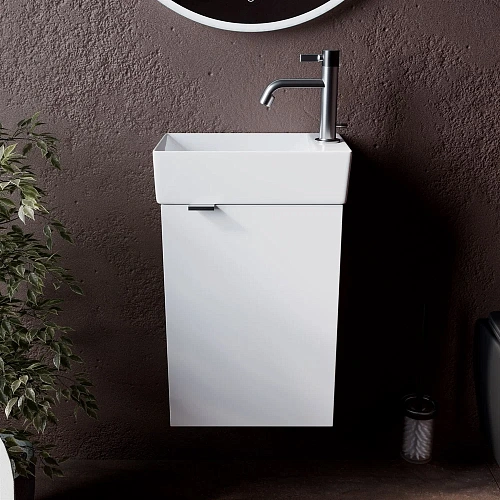 Тумба под раковину Sancos Mini MN35WR белый глянец Тумба под раковину Sancos Mini MN35WR белый глянец