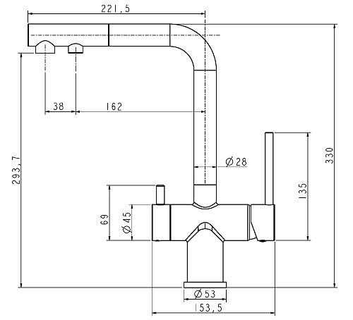 Смеситель для кухни Paulmark SERPENTINE светлое золото Se213222-LG Смеситель для кухни Paulmark SERPENTINE светлое золото Se213222-LG
