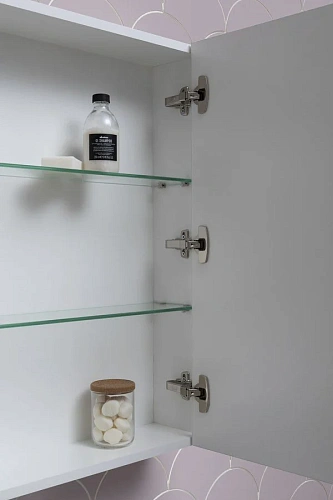 Зеркальный шкаф Aquanet Палермо 60 белый 00203939 Зеркальный шкаф Aquanet Палермо 60 белый 00203939