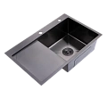 Кухонная мойка Splenka S704.7850.09 с крылом из нержавеющей стали в базу от 50см чаша справа, графит Кухонная мойка Splenka S704.7850.09 с крылом из нержавеющей стали в базу от 50см чаша справа, графит