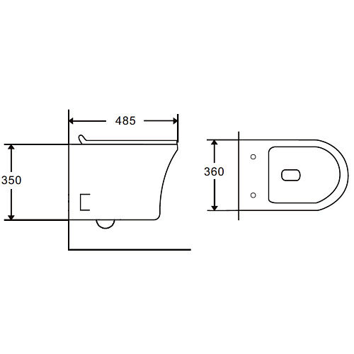Унитаз подвесной Orange C01-100W безободковый, сиденье с микролифтом Унитаз подвесной Orange C01-100W безободковый, сиденье с микролифтом