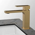 Смеситель для раковины Vincea Cube VBF-1C01BG брашированное золото Смеситель для раковины Vincea Cube VBF-1C01BG брашированное золото