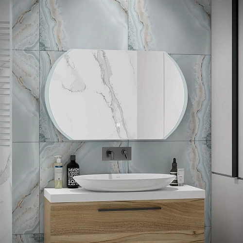 Зеркало DIWO Новгород 120 с подсветкой, овальное, с сенсорным управлением, настенное 543686 Зеркало DIWO Новгород 120 с подсветкой, овальное, с сенсорным управлением, настенное 543686