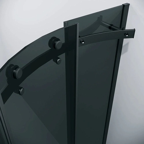 Душевой уголок GROSSMAN Classic 301.K33.04.9090.21.10 (90x90x195) полукруг,раздвижн,черн.матов,стекло тониров Душевой уголок GROSSMAN Classic 301.K33.04.9090.21.10 (90x90x195) полукруг,раздвижн,черн.матов,стекло тониров