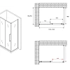 Душевой уголок ABBER Schwarzer Diamant AG30160H-S75 160x75 см универсальный, профиль хром, стекло прозрачное Душевой уголок ABBER Schwarzer Diamant AG30160H-S75 160x75 см универсальный, профиль хром, стекло прозрачное