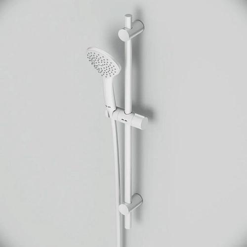 Душевой гарнитур AM.PM Gem F0190033 штанга 700, шланг 1 750 мм, белый Душевой гарнитур AM.PM Gem F0190033 штанга 700, шланг 1 750 мм, белый
