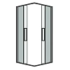 Душевой уголок GROSSMAN Cosmo 300.K33.02.8080.42.00 (80x80x195) квадрат,раздвижн,графит сатин,стекло прозрач Душевой уголок GROSSMAN Cosmo 300.K33.02.8080.42.00 (80x80x195) квадрат,раздвижн,графит сатин,стекло прозрач