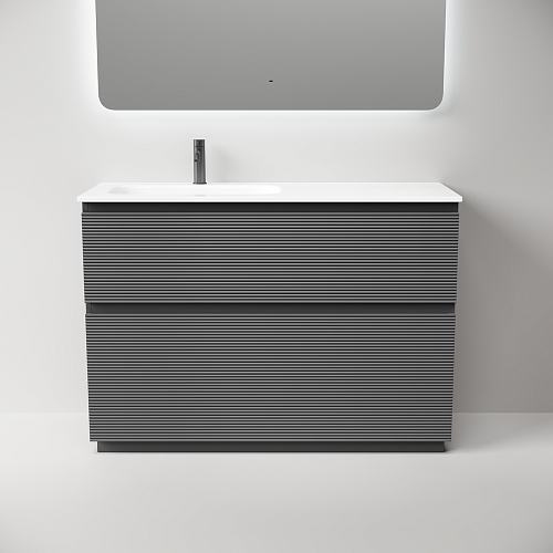 Тумба под раковину SANCOS Folk Floor FL120FLGS левая 1190х445х850 Grey soft, напольная Тумба под раковину SANCOS Folk Floor FL120FLGS левая 1190х445х850 Grey soft, напольная