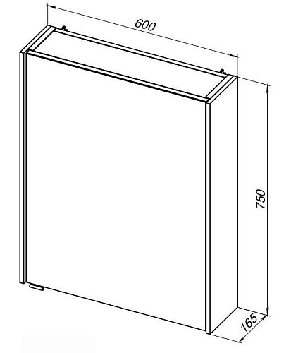 Зеркальный шкаф Aquanet Латина 60 белый 00179942 Зеркальный шкаф Aquanet Латина 60 белый 00179942