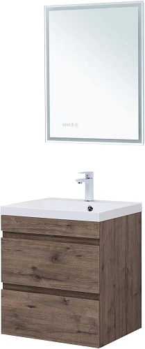 Тумба под раковину Aquanet Нота New 60 дуб веллингтон табак 00334191 подвесная Тумба под раковину Aquanet Нота New 60 дуб веллингтон табак 00334191 подвесная