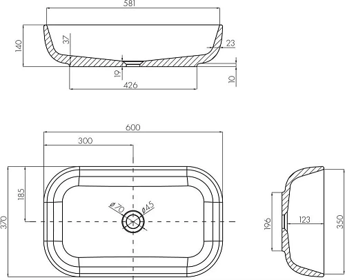 Раковина Aquaton Лола 60 1A73313KLK010 Раковина Aquaton Лола 60 1A73313KLK010