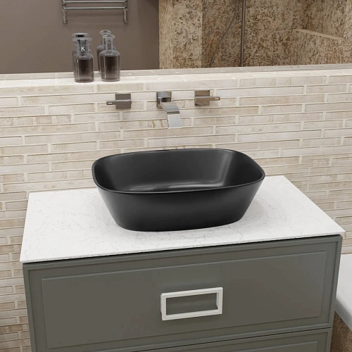 Раковина CHARUS STEFANIA 700-026B 500x380 черный Раковина CHARUS STEFANIA 700-026B 500x380 черный