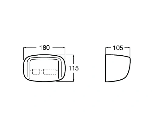 Держатель туалетной бумаги ROCA Onda Plus белый 380227001 Держатель туалетной бумаги ROCA Onda Plus белый 380227001