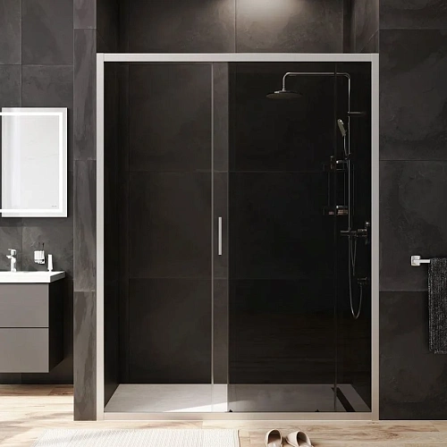 Душевая дверь AM.PM Gem W90G-150-1-195MG 150х195, стекло тонированное, профиль хром матовый Душевая дверь AM.PM Gem W90G-150-1-195MG 150х195, стекло тонированное, профиль хром матовый