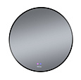 Детальная картинка товара «зеркало grossman cosmo-норма black (700x700x45) led с сенсорным выключателем и подогревом 1970702»