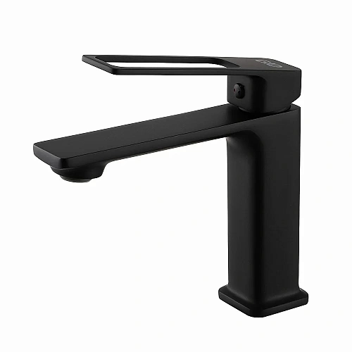 Смеситель для раковины Gid Niagara L057-BM-K L057BMK черный матовый Смеситель для раковины Gid Niagara L057-BM-K L057BMK черный матовый