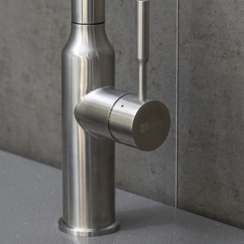 Смеситель для кухни Lemark Expert LM5085S с вытягивающимся поворотным изливом, сталь Смеситель для кухни Lemark Expert LM5085S с вытягивающимся поворотным изливом, сталь