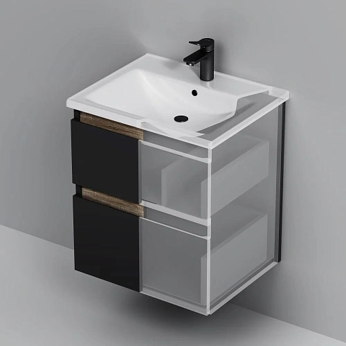 Тумба под раковину AM.PM X-Joy M85AFHX0552BM подвесная, 55 см, черный матовый Тумба под раковину AM.PM X-Joy M85AFHX0552BM подвесная, 55 см, черный матовый