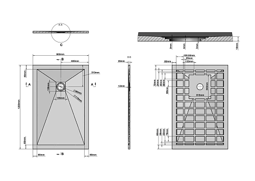 Душевой поддон GROSSMAN Strong графит (80x120x2,5) GR-S280120Q Душевой поддон GROSSMAN Strong графит (80x120x2,5) GR-S280120Q