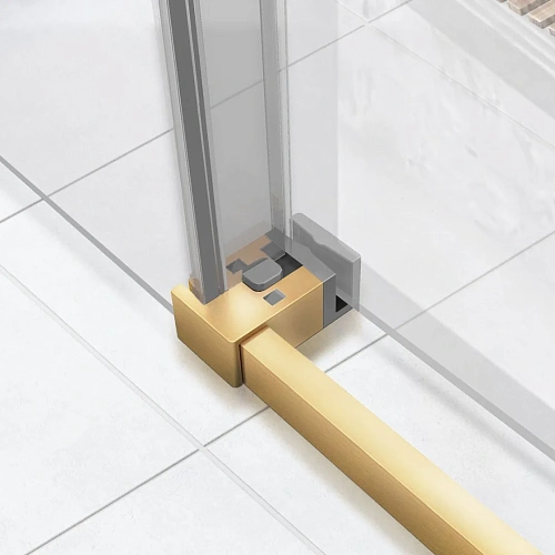 Душевой уголок Vincea Slim Soft VSR-1SS1014CLG, 1400x1000, брашированное золото, стекло прозрачное Душевой уголок Vincea Slim Soft VSR-1SS1014CLG, 1400x1000, брашированное золото, стекло прозрачное