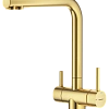Смеситель для кухни Splenka S70.61.03 с подключением к фильтру, золотой сатин Смеситель для кухни Splenka S70.61.03 с подключением к фильтру, золотой сатин
