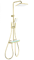 Душевая система Wonzon & Woghand с термостатом, брашированное золото (WW-B4174-BG) Душевая система Wonzon & Woghand с термостатом, брашированное золото (WW-B4174-BG)