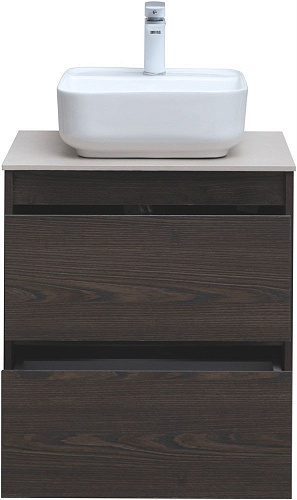 Тумба под раковину Aquanet Nova Lite 60 дуб черный (2 ящика) 00287894 Тумба под раковину Aquanet Nova Lite 60 дуб черный (2 ящика) 00287894