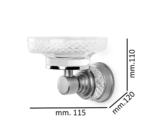 Мыльница Boheme AURA Chrome 10243-CR Мыльница Boheme AURA Chrome 10243-CR