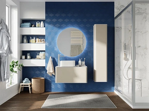 Тумба с раковиной STWORKI Ноттвиль 80 бежевый шелк, с отверстием под смеситель 414403 Тумба с раковиной STWORKI Ноттвиль 80 бежевый шелк, с отверстием под смеситель 414403