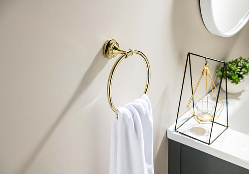 Полотенцедержатель Aquatek КЛАССИК AQ4512PG золото полированное Полотенцедержатель Aquatek КЛАССИК AQ4512PG золото полированное