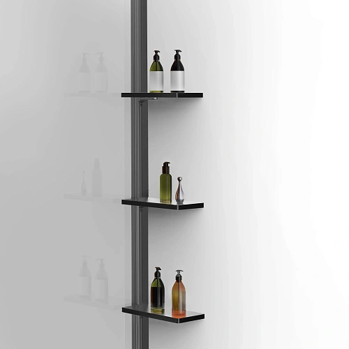 Душевая перегородка Vincea Walk-In VSW-1HWS900CLGM 900x2000 вороненая сталь, стекло прозрачное Душевая перегородка Vincea Walk-In VSW-1HWS900CLGM 900x2000 вороненая сталь, стекло прозрачное