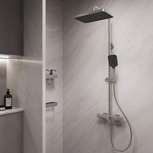 Душевая система Vincea Core VSFS-4CO1BN с изливом, брашированный никель Душевая система Vincea Core VSFS-4CO1BN с изливом, брашированный никель