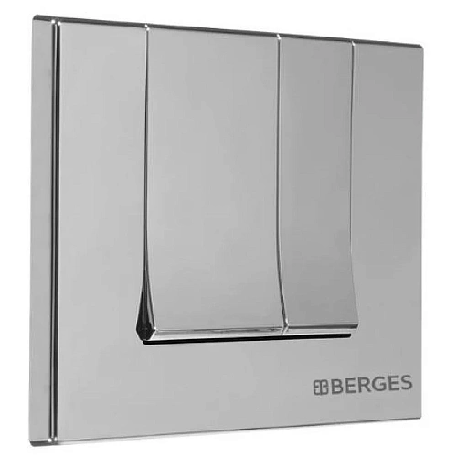 Инсталляция для унитаза BERGES NOVUM с кнопкой смыва, S2 матовый хром 040242 Инсталляция для унитаза BERGES NOVUM с кнопкой смыва, S2 матовый хром 040242