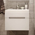 Тумба с раковиной DIWO Коломна 60, подвесная с накладной раковиной, белая, МДФ 462635 Тумба с раковиной DIWO Коломна 60, подвесная с накладной раковиной, белая, МДФ 462635