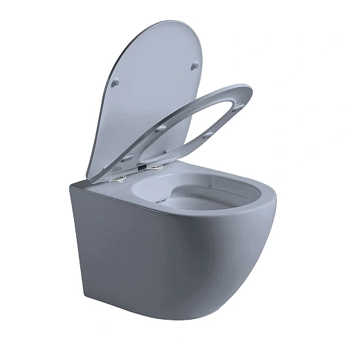 Унитаз подвесной Vincea Globo VT1-14SMO безободковый, цвет океан мат., ультратонкое сиденье soft-clo Унитаз подвесной Vincea Globo VT1-14SMO безободковый, цвет океан мат., ультратонкое сиденье soft-clo