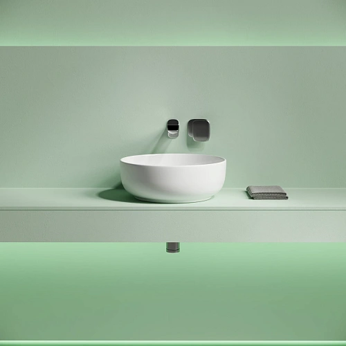 Раковина Ceramica Nova Taycan CN12003 накладная, круглая 375 мм, белая Раковина Ceramica Nova Taycan CN12003 накладная, круглая 375 мм, белая