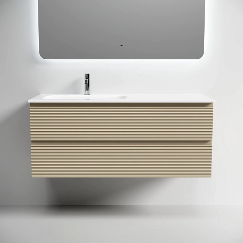 Тумба под раковину SANCOS Folk FL120LCP левая 1190х445х500 капучино, подвесная Тумба под раковину SANCOS Folk FL120LCP левая 1190х445х500 капучино, подвесная