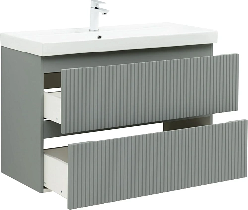 Тумба под раковину Aquanet Джейн Flat 100 мисти грин 00335436 подвесная Тумба под раковину Aquanet Джейн Flat 100 мисти грин 00335436 подвесная