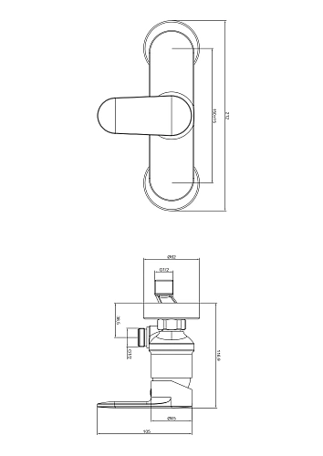 Смеситель для душа Aquatek НИКА AQ1860CR хром Смеситель для душа Aquatek НИКА AQ1860CR хром