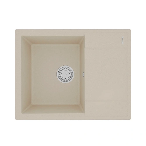 Кухонная мойка Lemark IMANDRA 640 врезная из кварцгранита, с крылом, бежевый 9910020 Кухонная мойка Lemark IMANDRA 640 врезная из кварцгранита, с крылом, бежевый 9910020