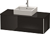 Картинка анонса товара «тумба под раковину duravit xsquare xs490204040 120 см черный глянцевый»